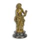 Bacanta-statueta din bronz cu un soclu din marmura
