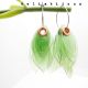 Cercei statement handmade din plastic reciclat mod