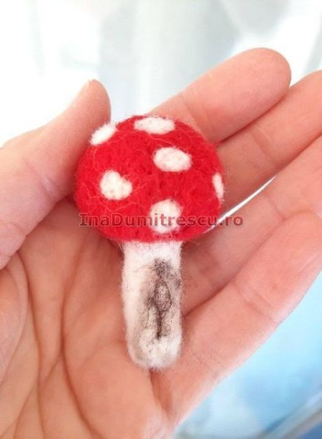 Brosa impaslita CIUPERCUTA 3D