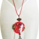 Colier estival cu floare multicolor l
