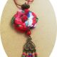 Colier estival cu floare multicolor l