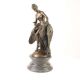 Hebe cu vulturul-statueta bronz cu soclu marmura