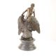 Hebe cu vulturul-statueta bronz cu soclu marmura