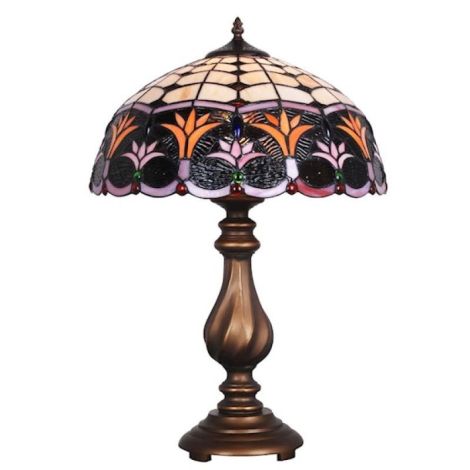 Lampa Tiffany cu abajur floral