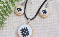 Set cusut manual negru