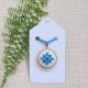 Pandantiv albastru i bleu model traditional
