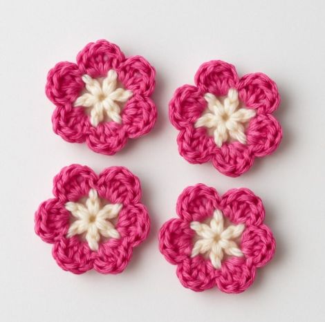10 floricele crosetate