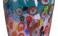 Vaza de sticla multicolora Murano Millefiori