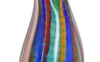 Vaza de sticla multicolora Murano