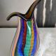 Vaza de sticla multicolora Murano