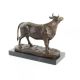 Vaca-statueta din bronz masiv 