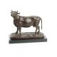 Vaca-statueta din bronz masiv 