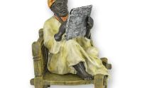 Poet arab-statueta din bronz pictat