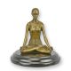 Femeie meditand-statueta din bronz 
