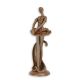 Balerina-statueta din fonta antik brown