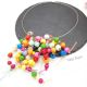 Colier statement unicat multicolor Margele de lemn