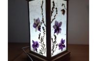 Lampa shoji cu orhidee