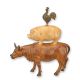Vaca porc si cocos-statueta din rasini speciale