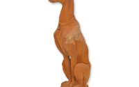 Ogar-statueta din fonta antik rusty
