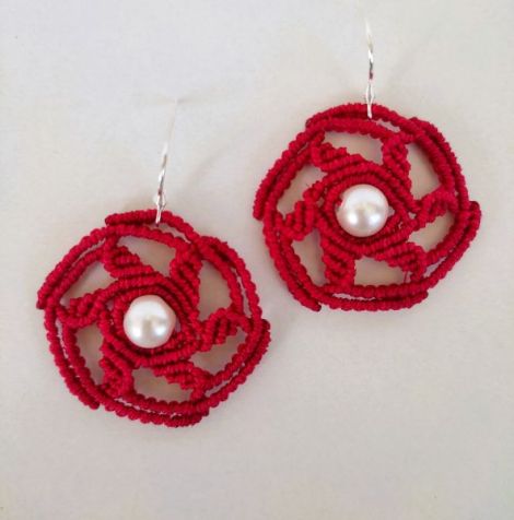 Cercei macrame Lea