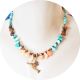 Colier mix color pietre semipretioase 