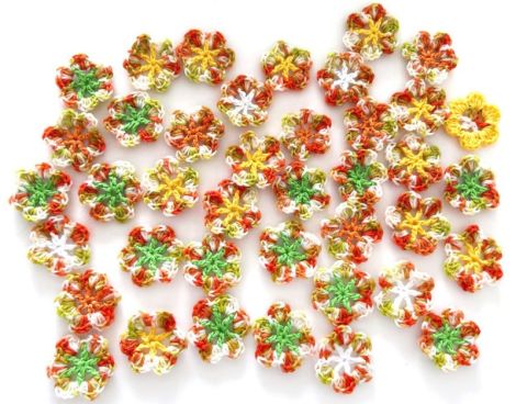 Lot 40 flori crosetate manual