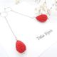 Cercei handmade unicat - cinabru cod1282