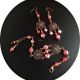 set antichizat  dantelat cu agate 
