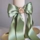 Lumanare botez olive green