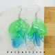 Cercei statement handmade unicat - PET-uri plasti