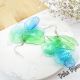 Cercei statement handmade unicat - PET-uri plasti
