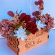 Cutie cu flori personalizat