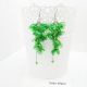 Cercei handmade unicat Flori delicate din plastic 