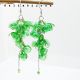 Cercei handmade unicat Flori delicate din plastic 
