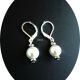 cercei argint 925 si perle albe seashell