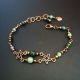 Bratara cu chandeliere cuprate si agate indiene