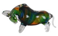 Taur-figurina decorativa din sticla Murano