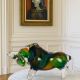 Taur-figurina decorativa din sticla Murano