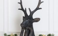 Cerb-bust decorativ din piatra artificiala