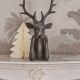 Cerb-bust decorativ din piatra artificiala