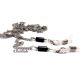 Lant ochelari din inox si onix negru tubular