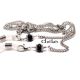 Lantisor ochelari inox si black onyx