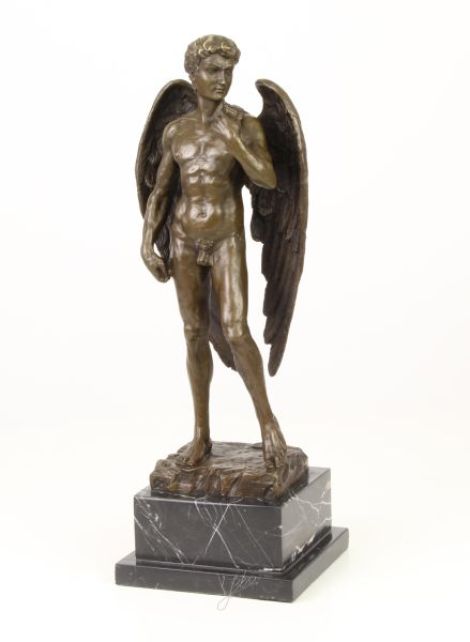 David inaripat-statueta din bronz