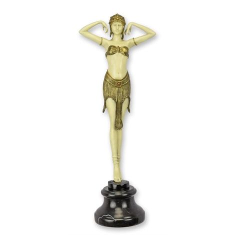 Dansatoare scarabeu-statueta din bronz