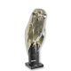 Bufnita-statueta din bronz pe un soclu din marmura