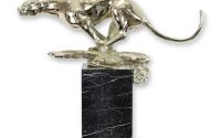 Jaguar alergand-statueta din bronz 