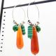 Cercei statement handmade unicat cu agate naturale