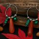 Cercei statement handmade unicat cu agate naturale