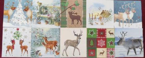 set 20 buc ANIMALE IARNA 3 servetele diferite