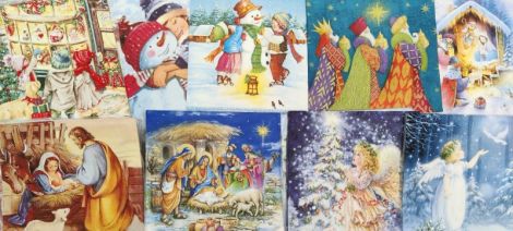 set 20 buc COPII MAGI IARNA servetele diferite